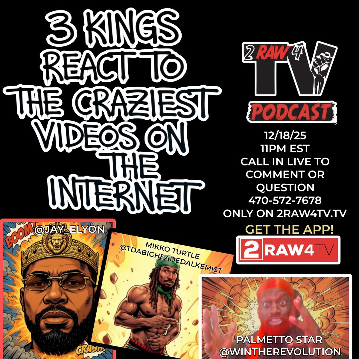 blemo77's tweet image. 3 Kings React To The Craziest Videos on the Internet - *|2raw4tv.tv/video/palmetto…|*