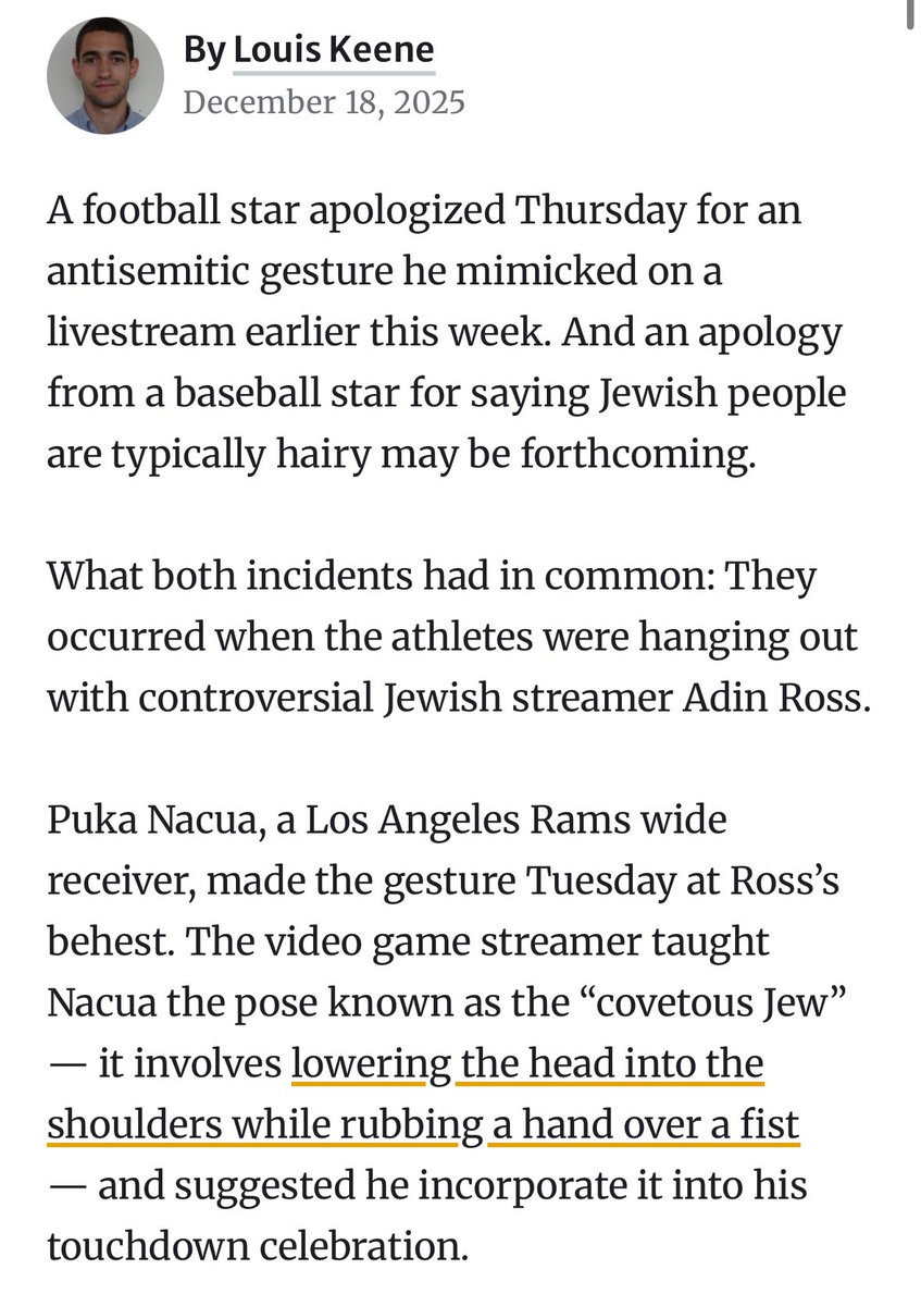 faekgro's tweet image. guess what ethnicity the author of the article was?

im not gonna say what ethnicity, we all know i cant say that…. its a jewish journalist