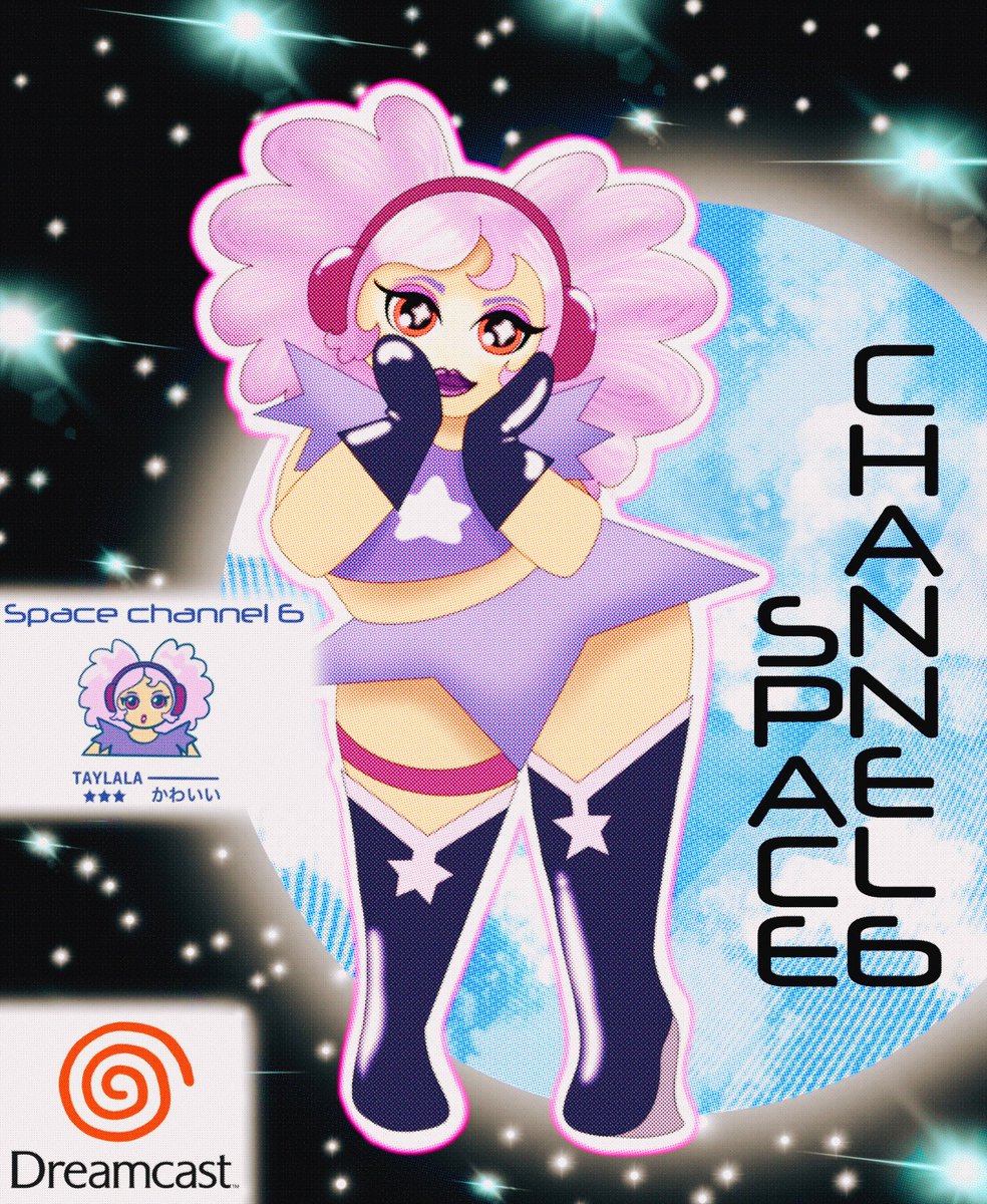 uppermooon's tweet image. drew a space channel 5 (6) girly #SpaceChannel5 #スペースチャンネル5  @SEGA