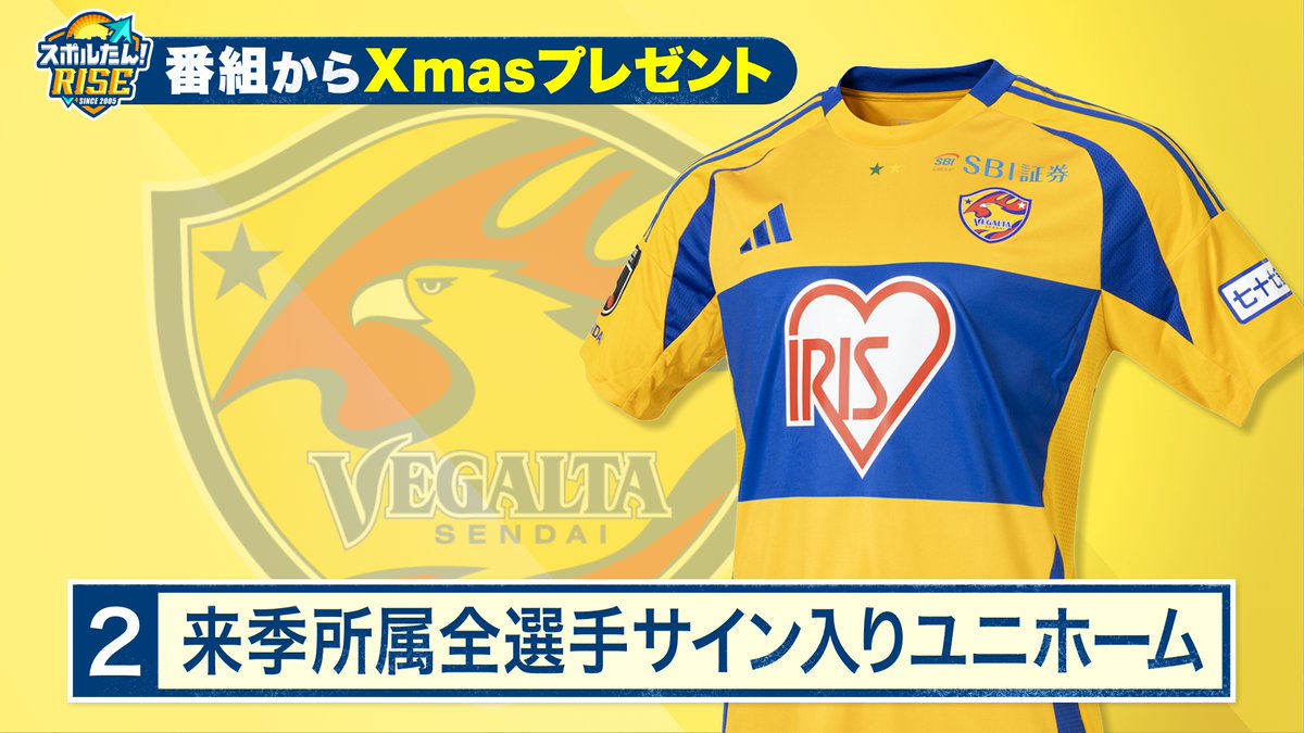 ②ベガルタ仙台⚽ ≪直筆サイン入りユニホーム≫ 来季所属全選手