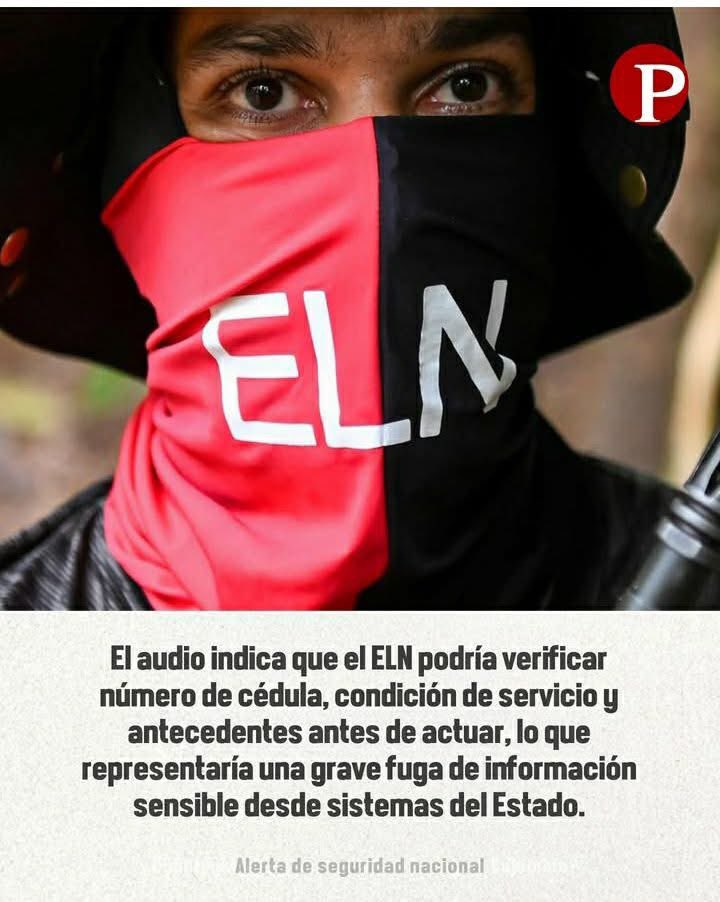 dianama46158538's tweet image. El ELN tiene las bases de datos de militares.
El Gobierno Petro traicionó a la Patria.