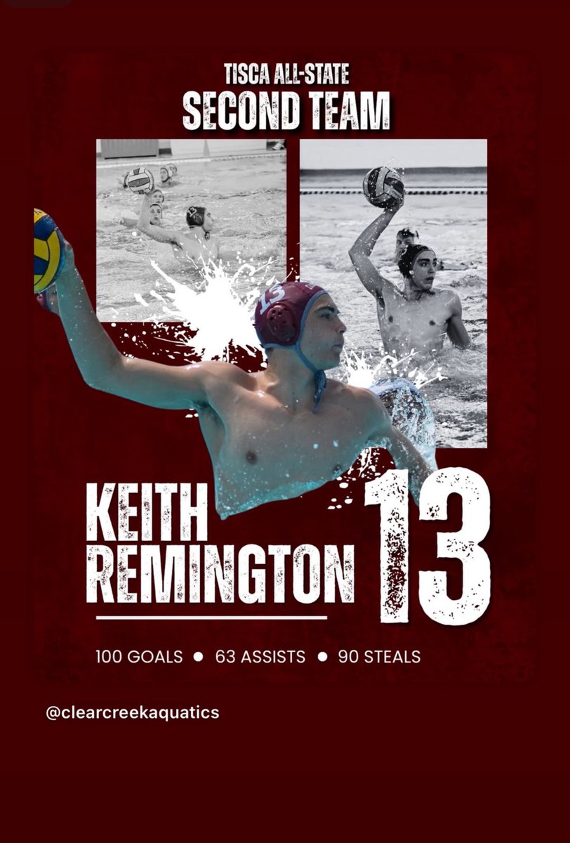 Coach_Remi's tweet photo. After a GREAT Water polo season and a #Creekpeat for back-to-back State Championships we are so PROUD of these boys. 

Jared- 2 x TISCA State DPOY
  Honorable mention All-State team

Keith- State Championship All-Tournament Team
  Boys Super Elite Team
  TISCA All-State 2nd Team. https://t.co/YYr4vyk5wZ