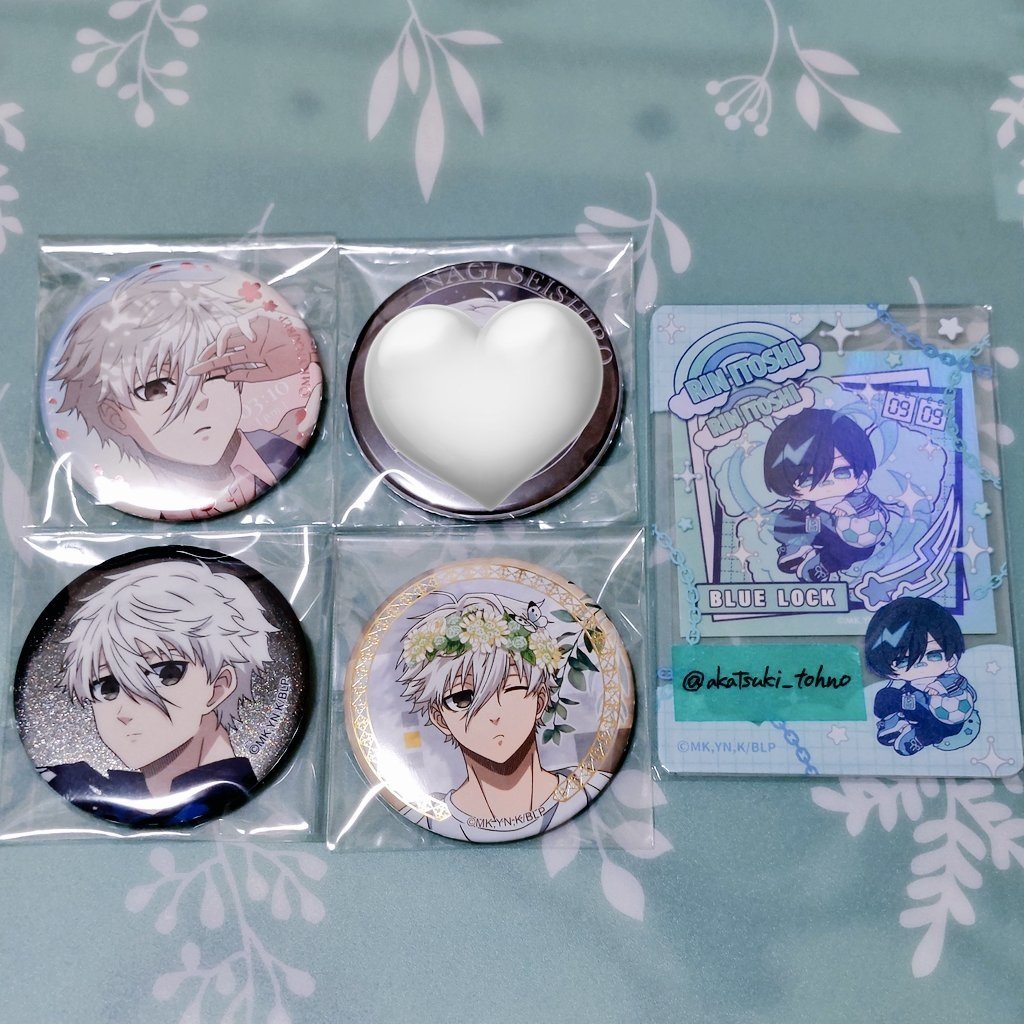 交換 ブルーロック Sakura グリッター 缶バッジ 歩み Flower Garden