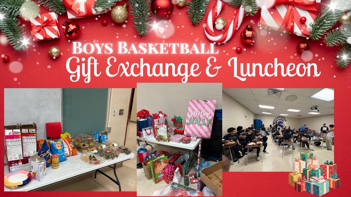 The Boys Bball Gift Exchange &amp; Luncheon was a success. The boys really enjoyed themselves. A big shout out to the parents for help making this a memorable experience for the players.