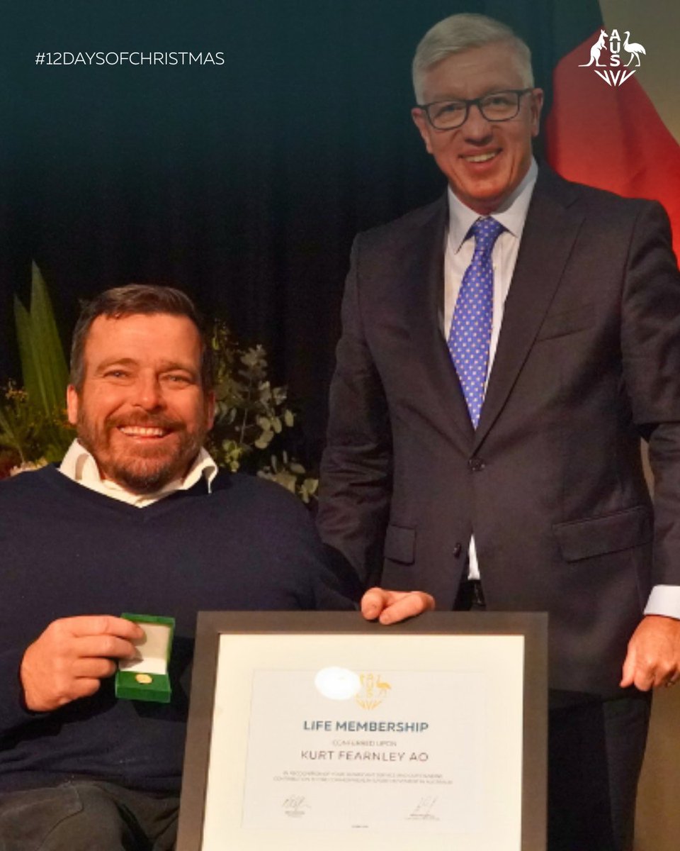 CommGamesAUS's tweet image. 🤩 Day 10 of #Christmas2025 sees us celebrating the 34th person to have Life Membership conferred - the one and only Kurt Fearnley! #CommGamesAUS