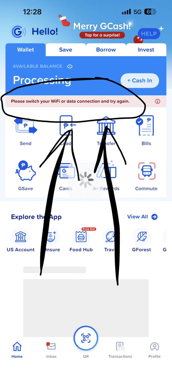 Gcash <a href="/gcashofficial/">GCash</a> bakit ang arte ng app nyo, kahit mabilis naman ang  data magrerequest pa sya to switch to wifi????