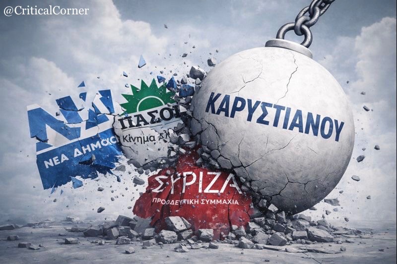 criticalcorner9's tweet photo. Για αυτό ακριβώς τρέμουν την Καρυστιανού.
Γιατί θα γκρεμίσει το σάπιο πολιτικό σύστημα που ΝΔ, Πασοκ &amp; Σύριζα επί χρόνια συντηρούν. Γιατί θα σπάσει αυτό το φαύλο κύκλο της εγκληματικής κυβέρνησης &amp; την ανύπαρκτης αντιπολίτευσης.
#Με_την_Καρυστιανου #Καρυστιανου #τεμπη_εγκλημα https://t.co/scP2isB5d7