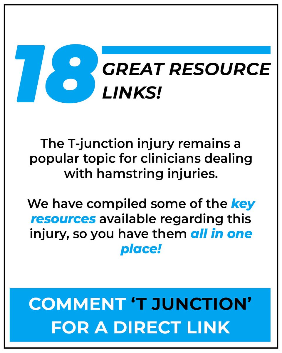 sportsmapnet's tweet image. 🔵 VIEW: tinyurl.com/3rjsbnrn

The T-junction injury remains a popular topic for clinicians dealing with hamstring injuries. We have compiled some of the key resources available regarding this injury, so you have them all in one place!