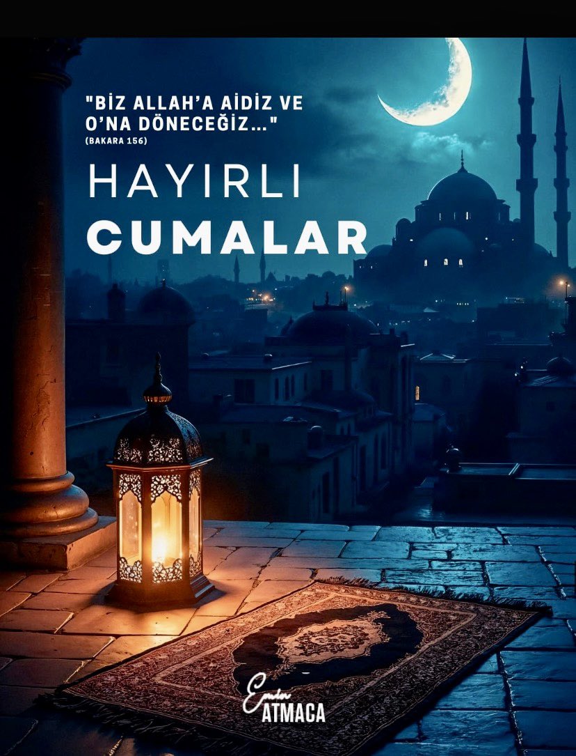 Cumamız mübarek olsun..