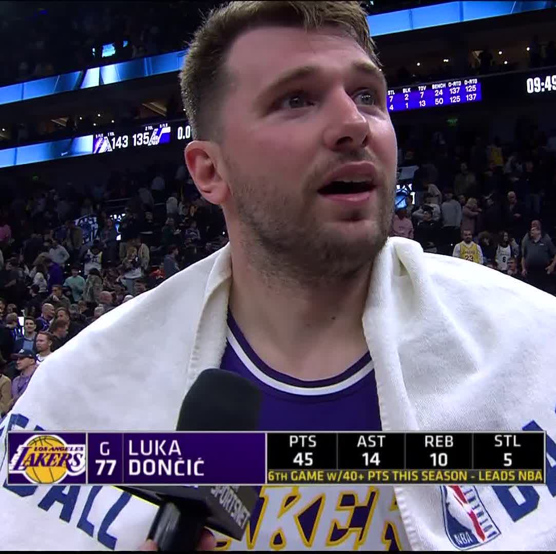 BleacherReport's tweet photo. Luka INSANE statline 🤯🔥 https://t.co/FM2LJl4mHk
