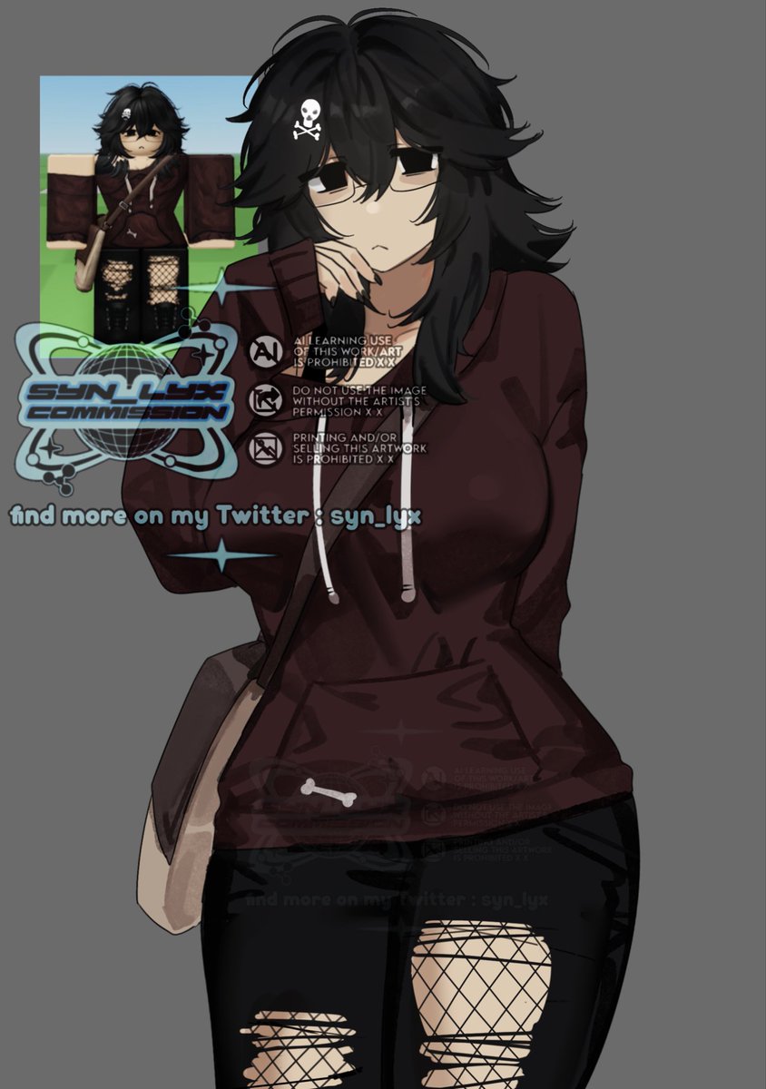 commissioned by kow 
🖤 #robloxart