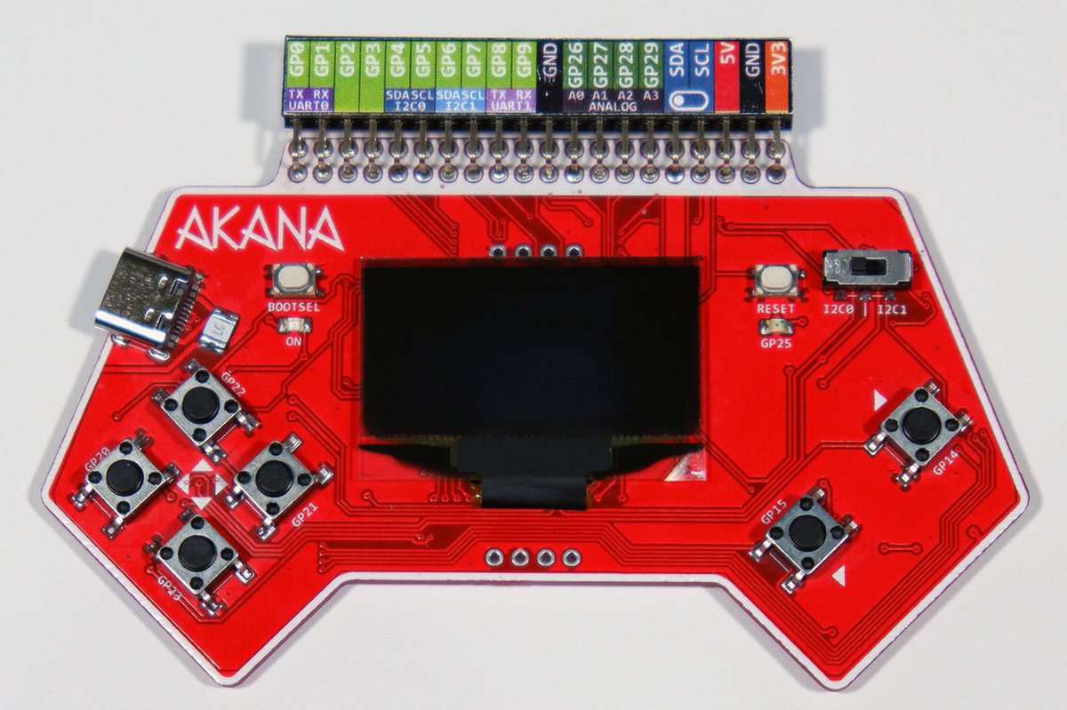 MH_Tindie's tweet photo. Meet Akana R1 - Next Generation Development Board                                        

Next generation development board with OLED display, debounced buttons and a unique header format

Check now🔗https://t.co/M3MM0MaJ0w

@tindie @arduino #Electronics #Maker #Arduino #STEM https://t.co/XUW4uhECQD