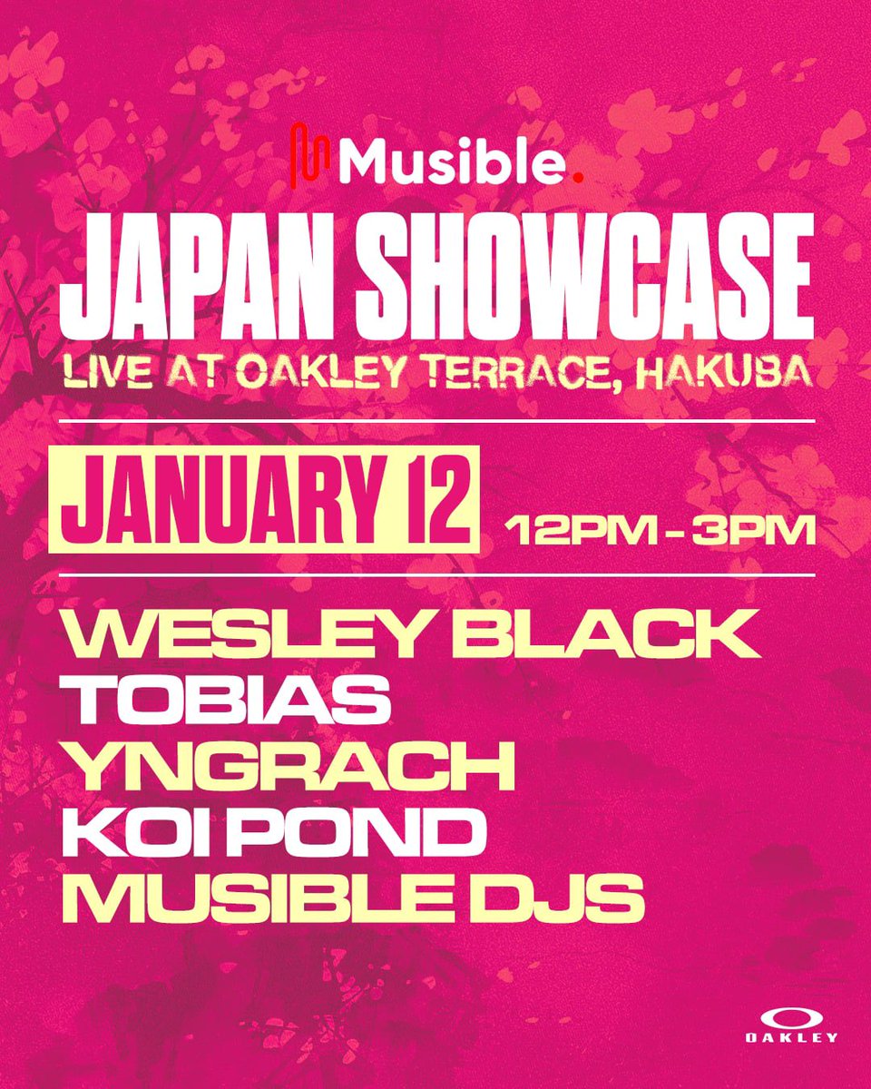 yngrach's tweet photo. Musible showcase in Hakuba, Japan 🇦🇺 -> 🇯🇵 

With @wesleyblacktv, Tobias, Koi Pond + DJ’s

A three day minifest showcasing Australian talent in Japan at Oakley Terrace 📍 https://t.co/FMuzaSiUGx