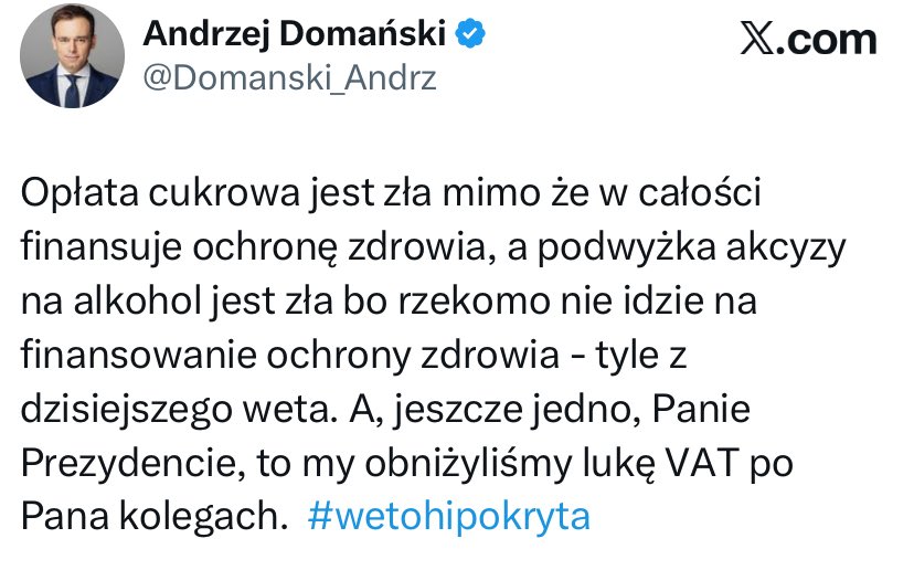 Pamiętajcie te weta Nawrockiego za każdym razem gdy ktoś z jego kancelarii, polityk PiS i Konfederacji będzie narzekał w TV na ochronę zdrowia. Te pieniądze mogły realnie pomóc Polakom. Duda usłużnie podpisywał wszystko PiSowi, Nawrocki usłużnie wetuje -bo nie jego partia rządzi.