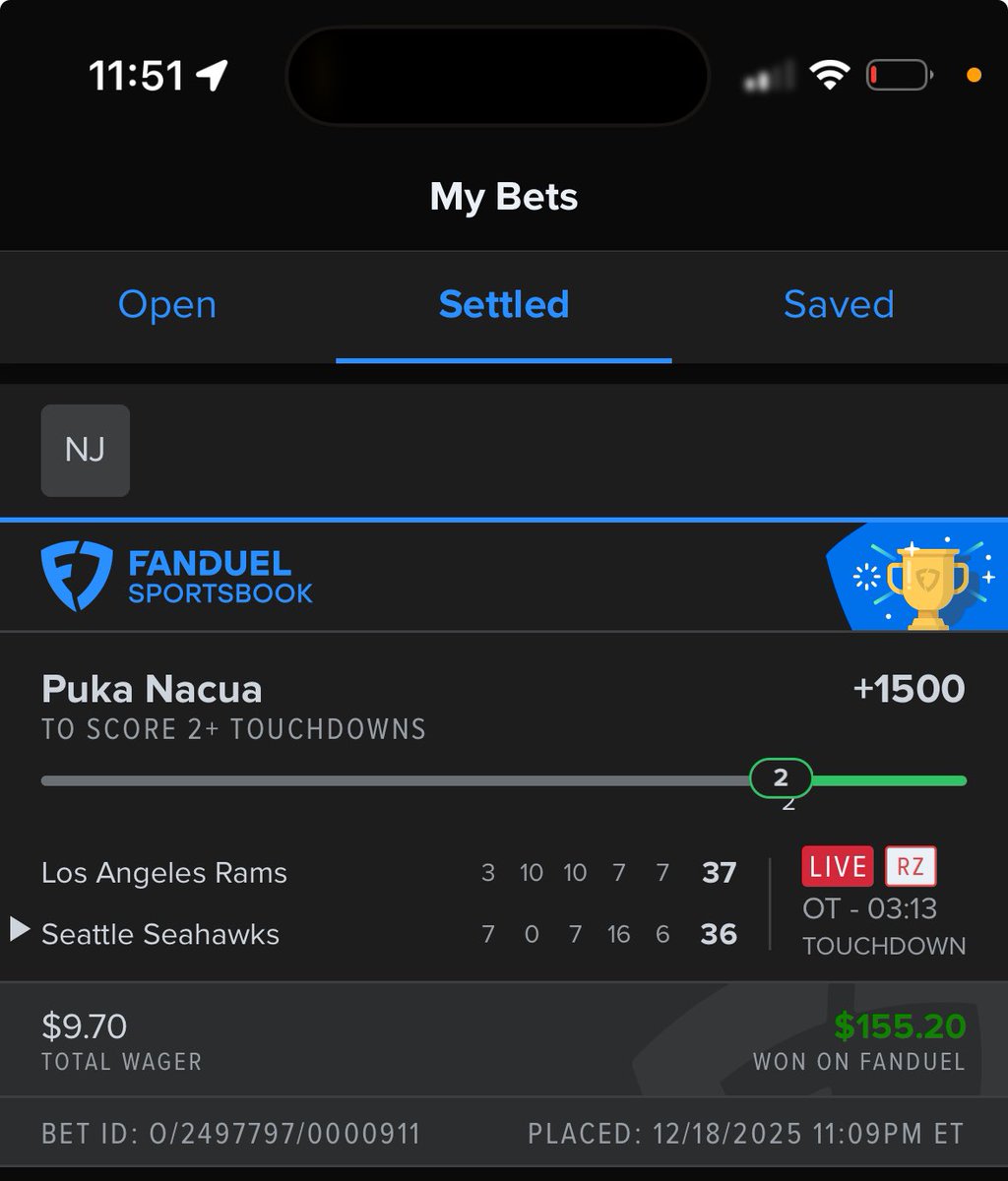 prophetboosts's tweet image. Puka Saves the day 🙏🏼

#nfl #rams #seahawks #puka