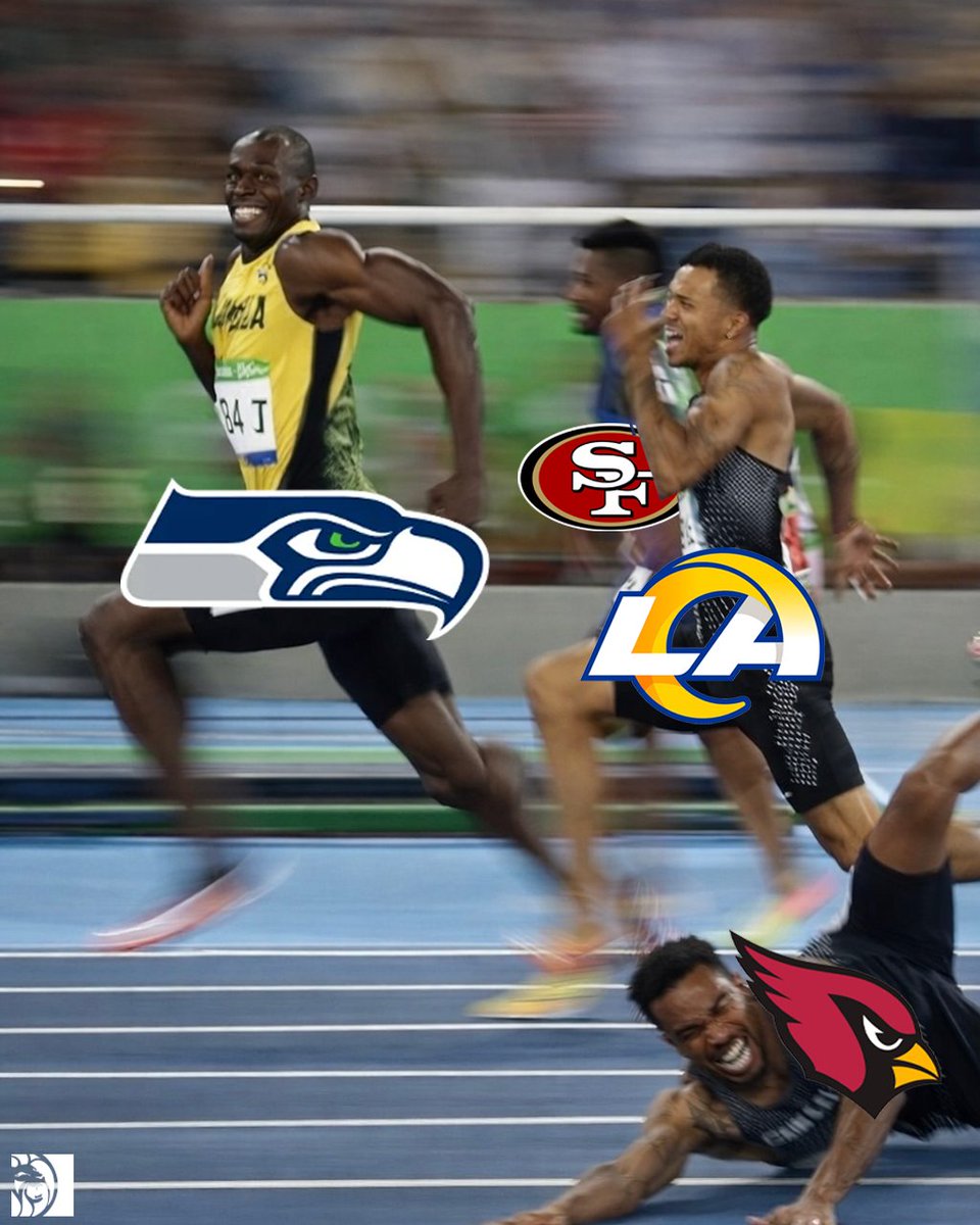 BetMGM's tweet image. The current state of the NFC West