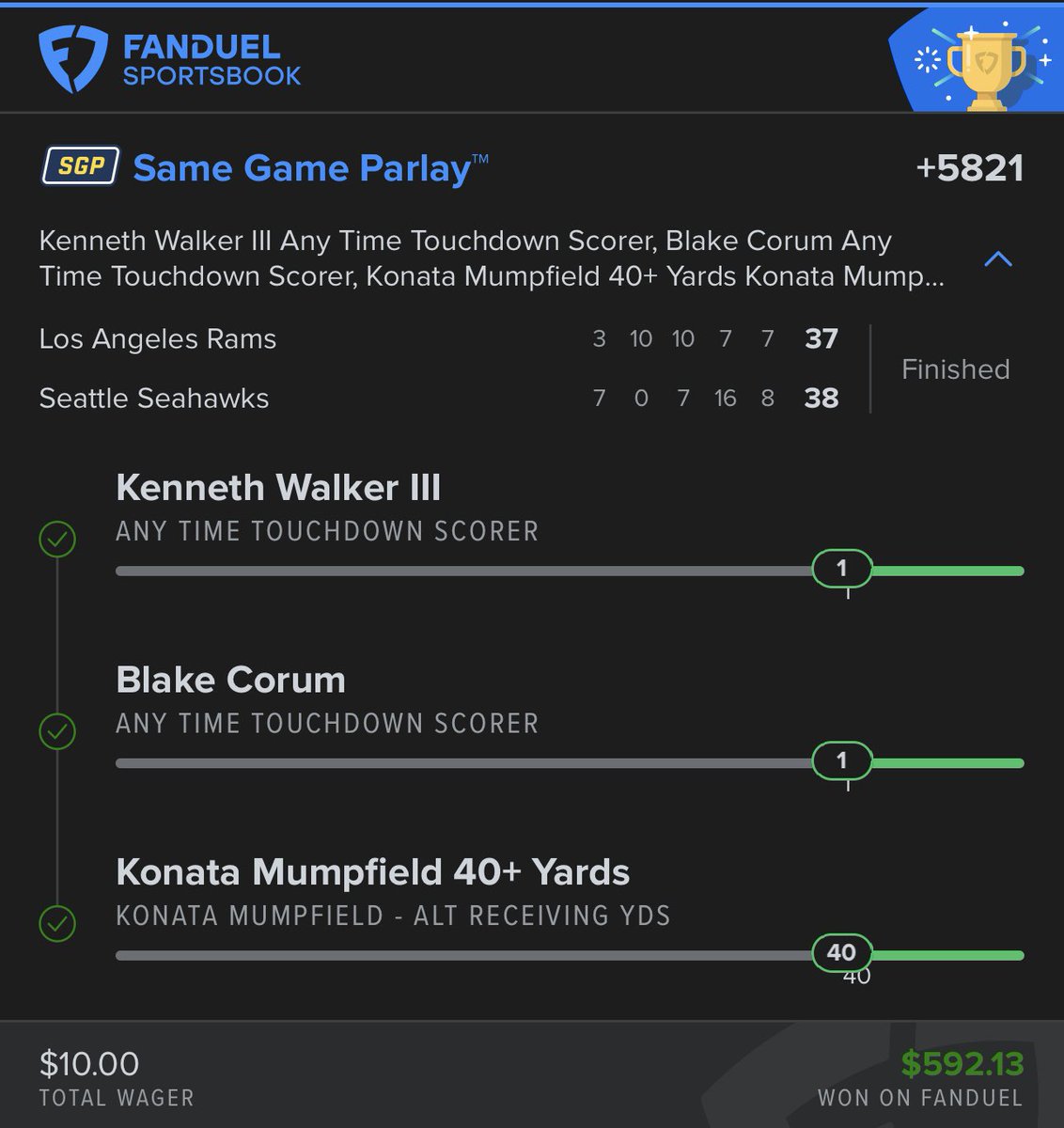 cfc_876_'s tweet photo. TNF 🏈🏈✅✅  #GamblingTwitter #NFL https://t.co/jKJzrrHMrN