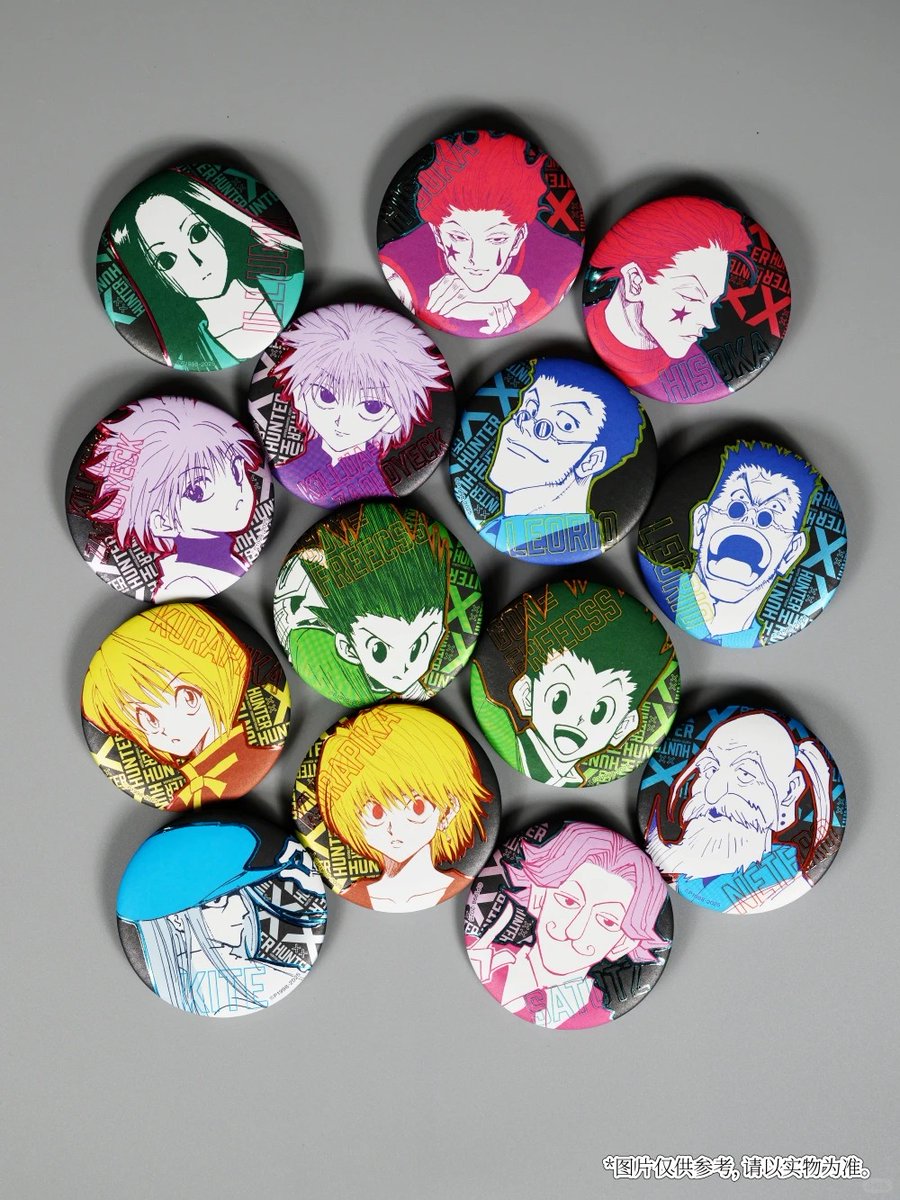 hunter×hunter ハンターハンター 浮彫風 トレディーグ 缶バッジ 2025年