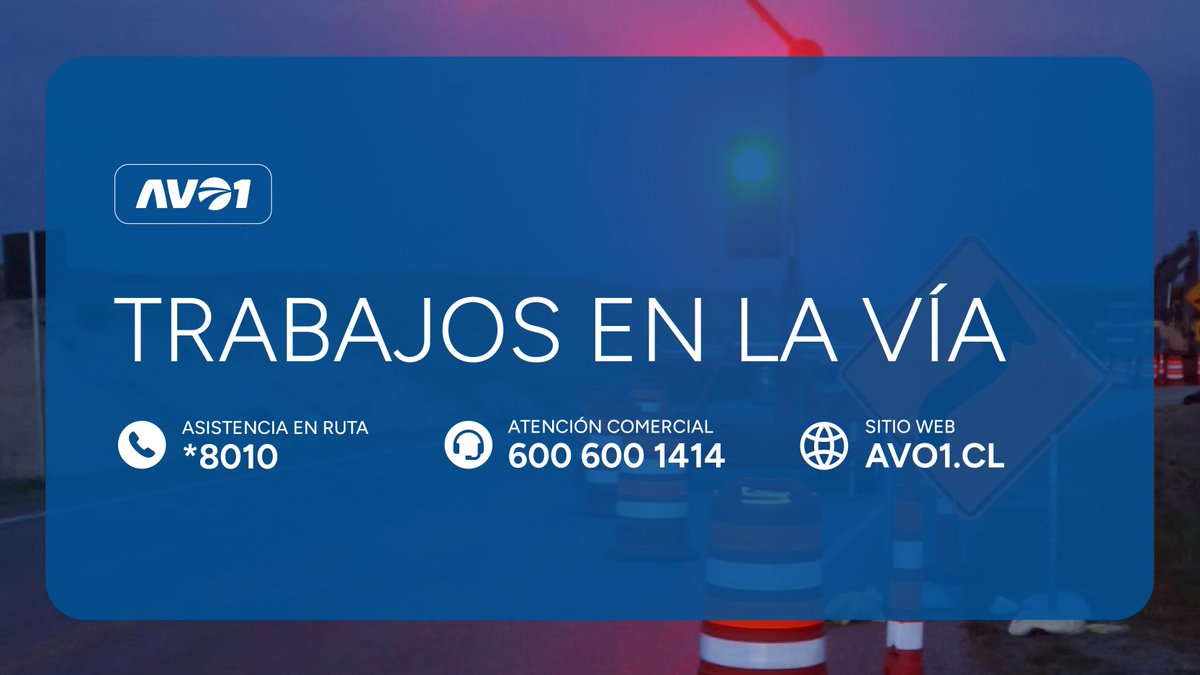 [🚧 TRABAJOS NOCTURNOS] En Autopista de #VespucioOriente, desde 21:30 hrs hasta 05:00 hrs.

⚠ Reducción de pistas izquierda y central, en túnel dirección sur, desde salida 3 #LosMilitares hasta salida 5 #Tobalaba.
⚠ Reducción de pista izquierda, en túnel dirección sur, salida 5