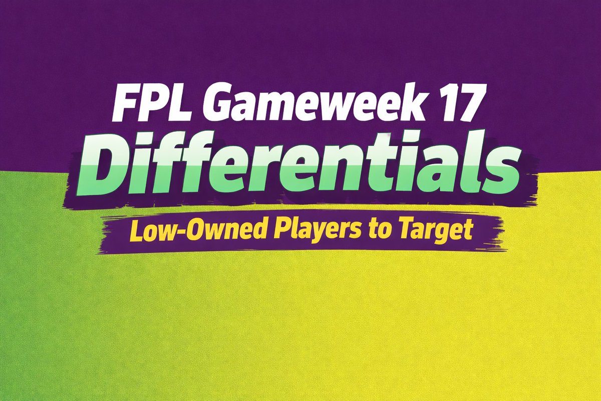 Check out the latest article from James discussing some low owned players to target for GW17 👇

🔗 fpl.team/blog/fpl-gamew…

#FPL | #FPLCommunity