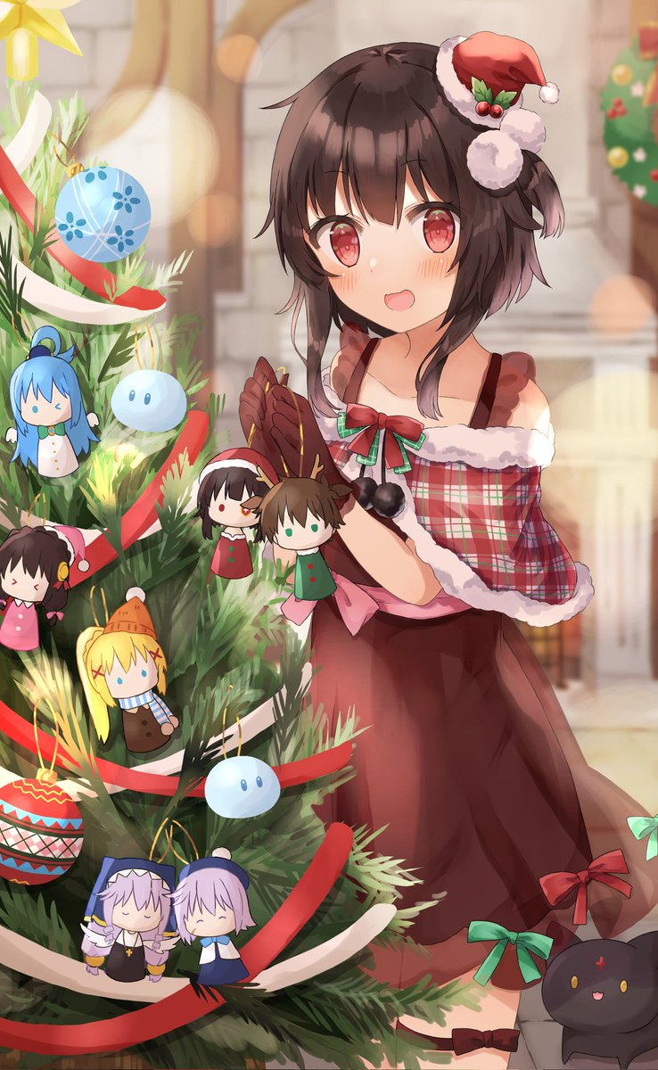 Daily_Kazumin's tweet image. Fanart del día: adornando el árbol navideño 🎄