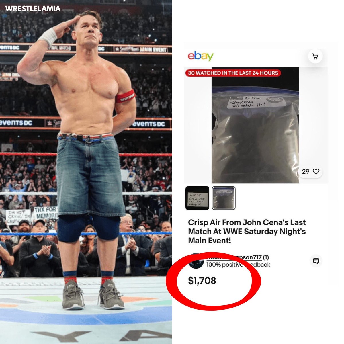You niggas really out here selling air from John Cena’s last match 💀