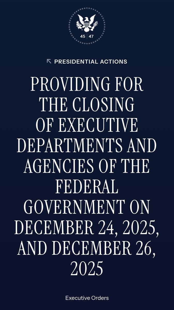 エグゼクティブオーダーで2日も休みになるの、ここ20年くらいで