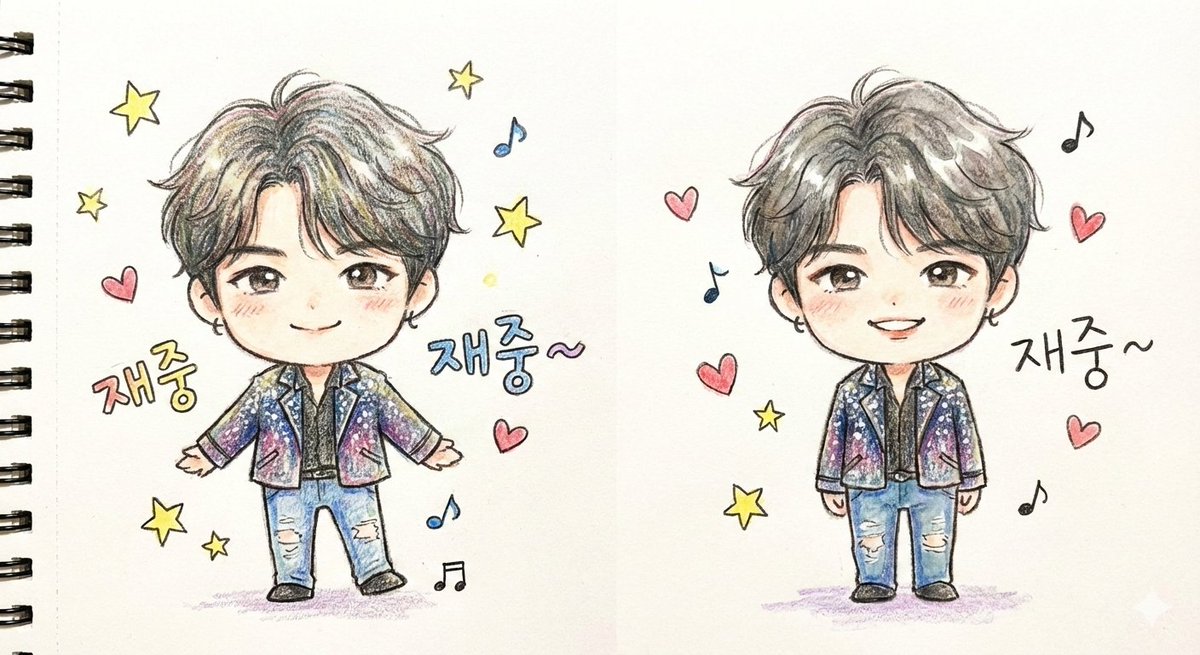 Geminiでジェジュンを描いてもらったんだけど可愛い😆😆