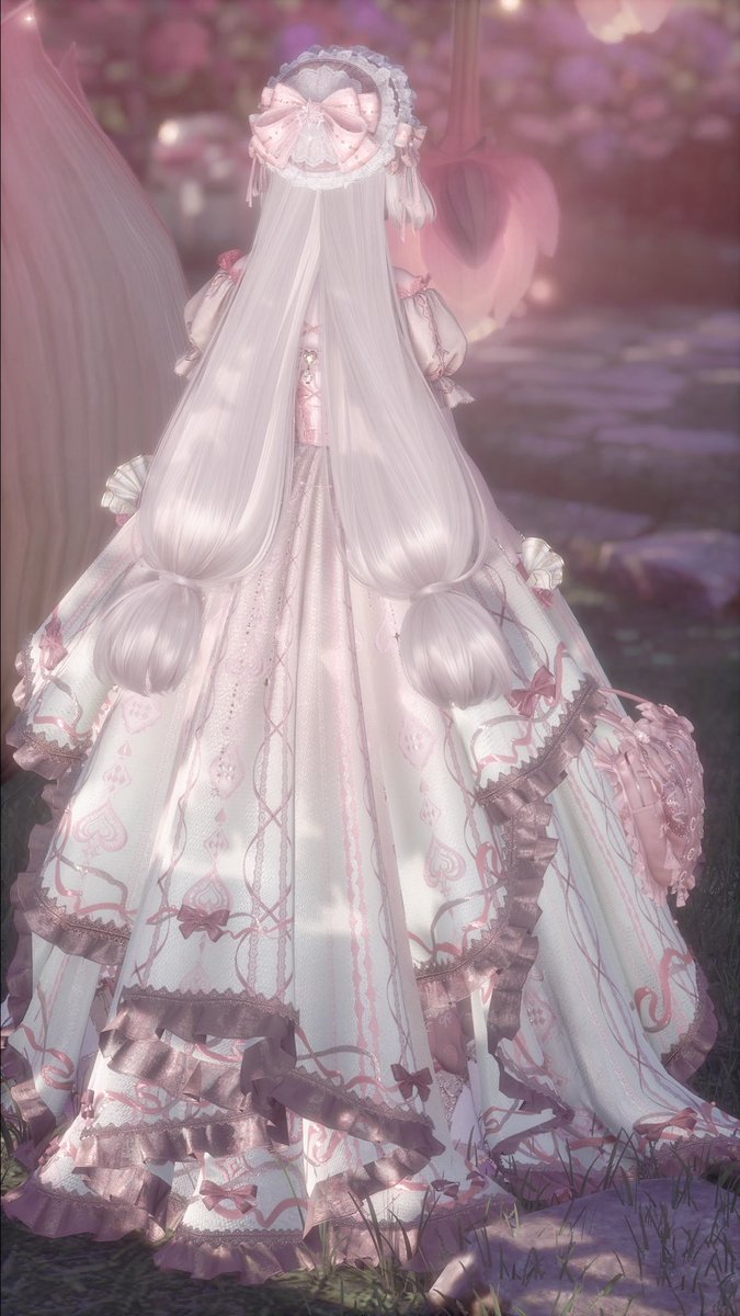 makingufeeIsick's tweet photo. it’s such a beautiful combination, i was convinced from other people to pull the hair, thank you for convincing me 💒

#インフィニティニキ
#infinitynikki https://t.co/xPQFP7Eblh