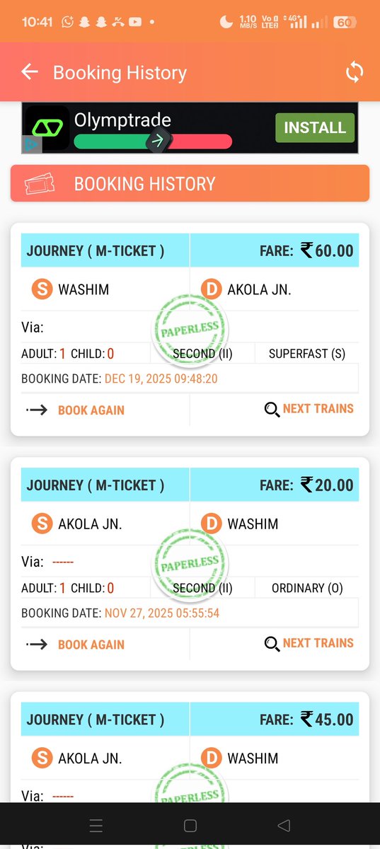 krishnagattan12's tweet photo. I have booked my General Ticket through UTS for train no.06181 where general compartment was not available in the train and TTE consider it as no ticket and charge Fare and Excess fare too help me whether the action of TTE was correct?
@AshwiniVaishnaw 
@IRCTCofficial 
@PMOIndia https://t.co/pnLz4s7qoo
