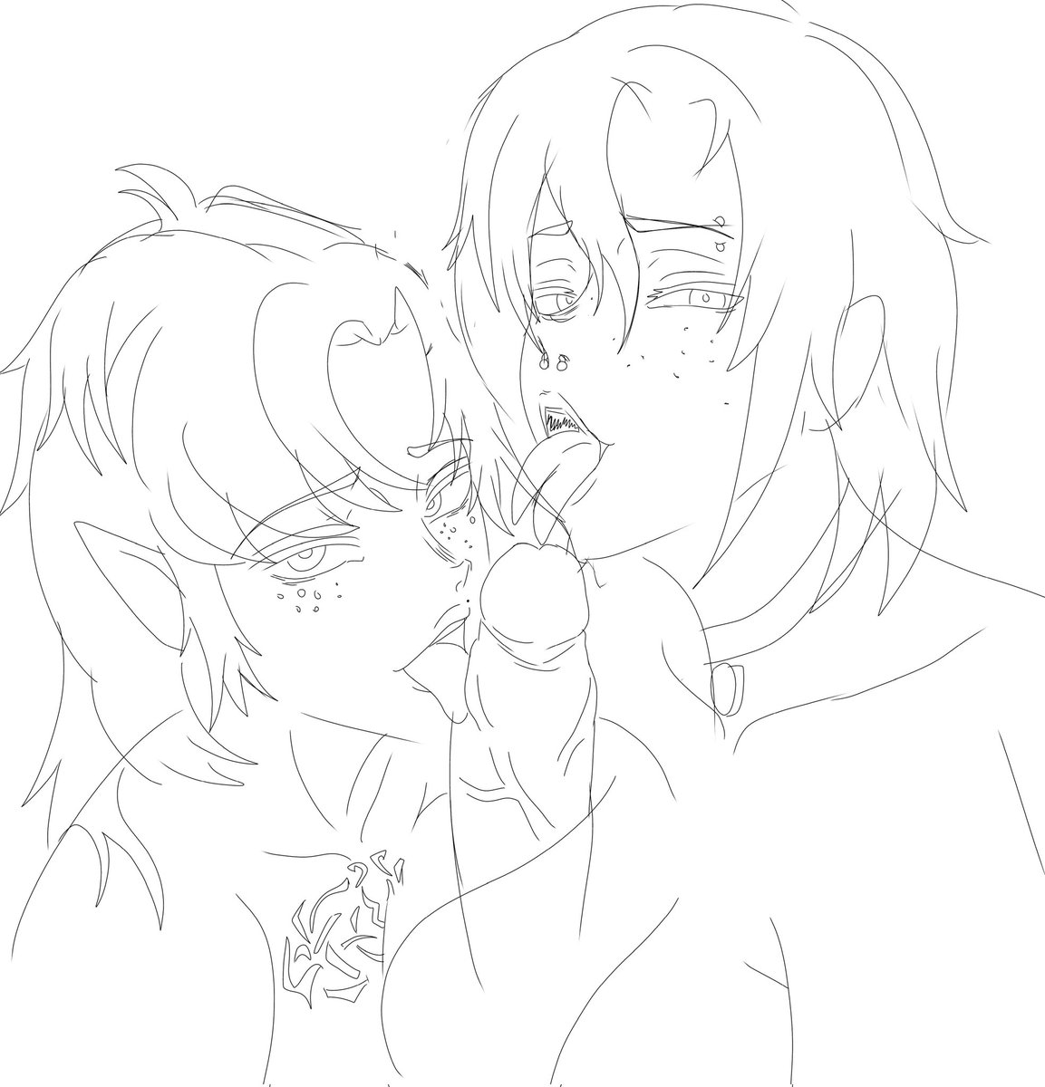 Spoiler de un garabato bien cochinote 🥵