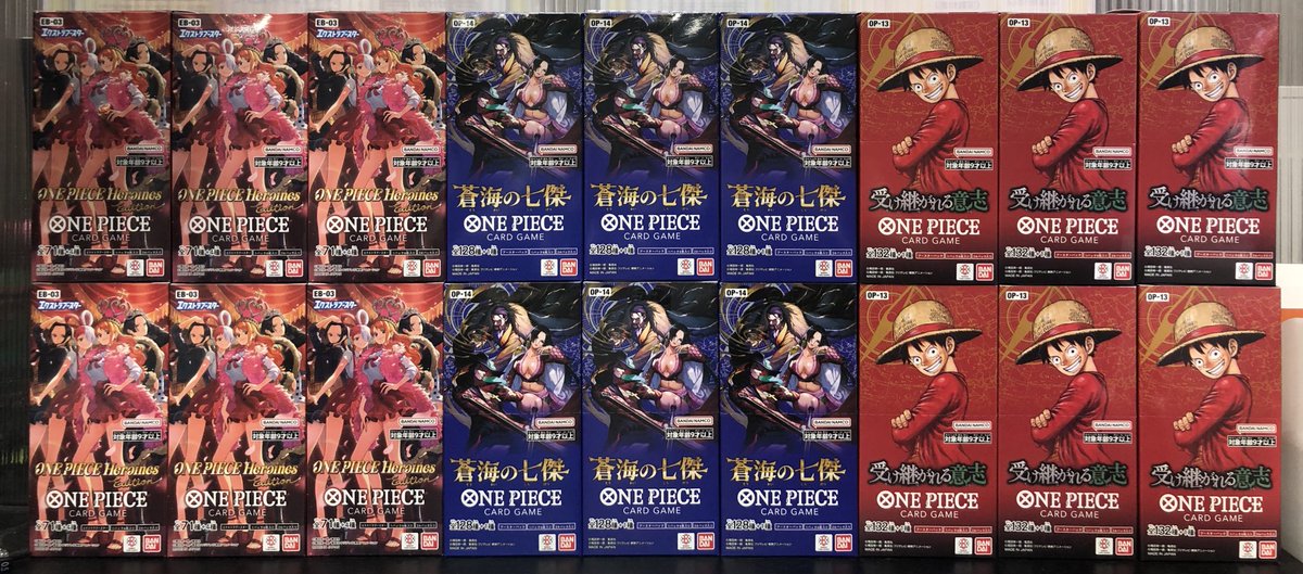 ✨再販情報✨】 #ワンピカード ⚔️『受け継がれる意志』👒 🦩🦅『蒼海