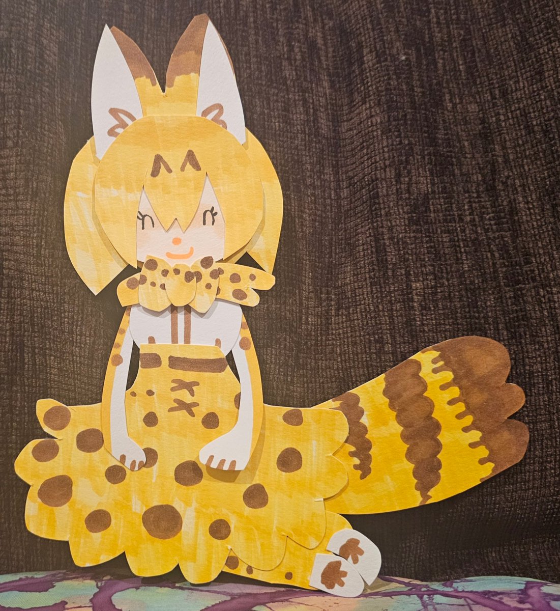 Serval Paper Art