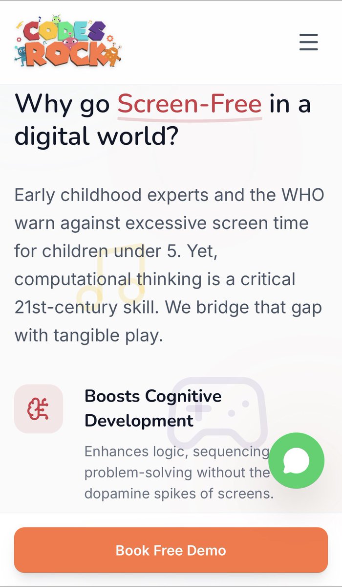 TettehTriumph's tweet image. Will be sharing what I build from now on @X. 

Built this website that allows schools and parents to sign up for our screen-free coding program for children ages 3 to 8 years. CodesRock is not just about coding, it’s also about child development and child protection. Visit…