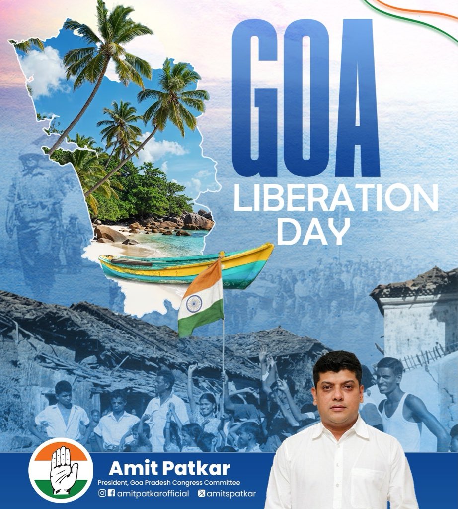 amitspatkar's tweet photo. Goa’s freedom was earned through courage, unity, and sacrifice. Let’s preserve that spirit in everything we do for our people and our land.
#GoaLiberationDay #FreedomAndPride #GoaForever https://t.co/nm5iVJiMyT