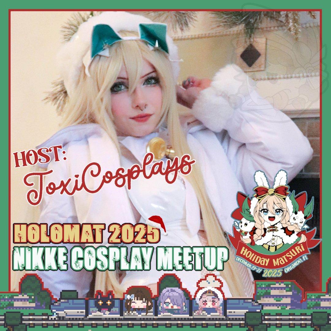 Crowns_Finest's tweet photo. The wonderful @toxicosplays will be one of the great hosts for the Holiday Matsuri NIKKE Cosplay Meetup! She will be handing out our 2025 Crown's Finest print at the meet! So please stop by to get one!

Date: Friday Dec 19th, 2025
Time: 1-2pm EST
Location: E Lobby Downstairs - Orange County Convention Center

#Nikke #NikkeCosplay #HolMat #NikkeHolMat2025