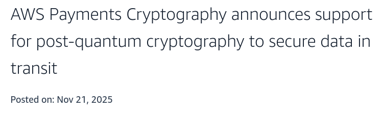 jackalyst's tweet photo. @iBobbyShell @nic_carter @Crypto_Mags Like post-quantum secure TLS, SSH, Facetime/iMessages, iOS,  AWS Payments, Kubernetes, Azure, etc. Either rolled out or being rolled out and with an easier migration path. Seems like everyone is taking it seriously to me and the S&amp;P500 will be fine. https://t.co/LI7pTrgIu2