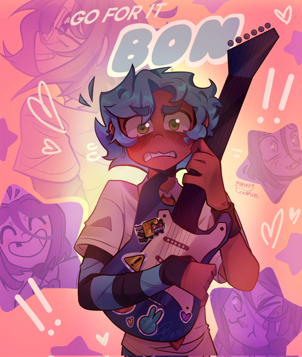 •|GO FOR IT, BON!!
💜💙
#FNAFHS #Fhs #BXB