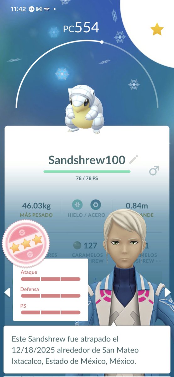 edmgaming90's tweet photo. Como les fue en su primer día de invierno en #PokemonGO  🤭

#pokemon https://t.co/FCjpsgscLP
