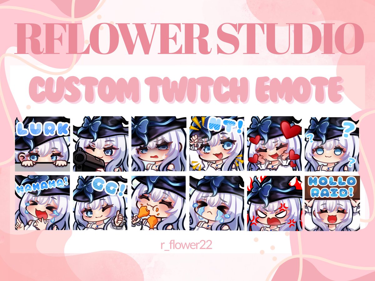 r_flower22's tweet photo. 『 Custom Twitch Emote for @HolloWeeneVT 💎』 

- Ngayon ko lang na post dahil sobrang busy!! AHHH! Thank you so much po ate for trusting me with your emotessss!! I love you sm!! 

#ENVtuber #vtuber #VTuberUprising #twitchemotes #Commission #opencommission https://t.co/ZSTEvNzBzQ