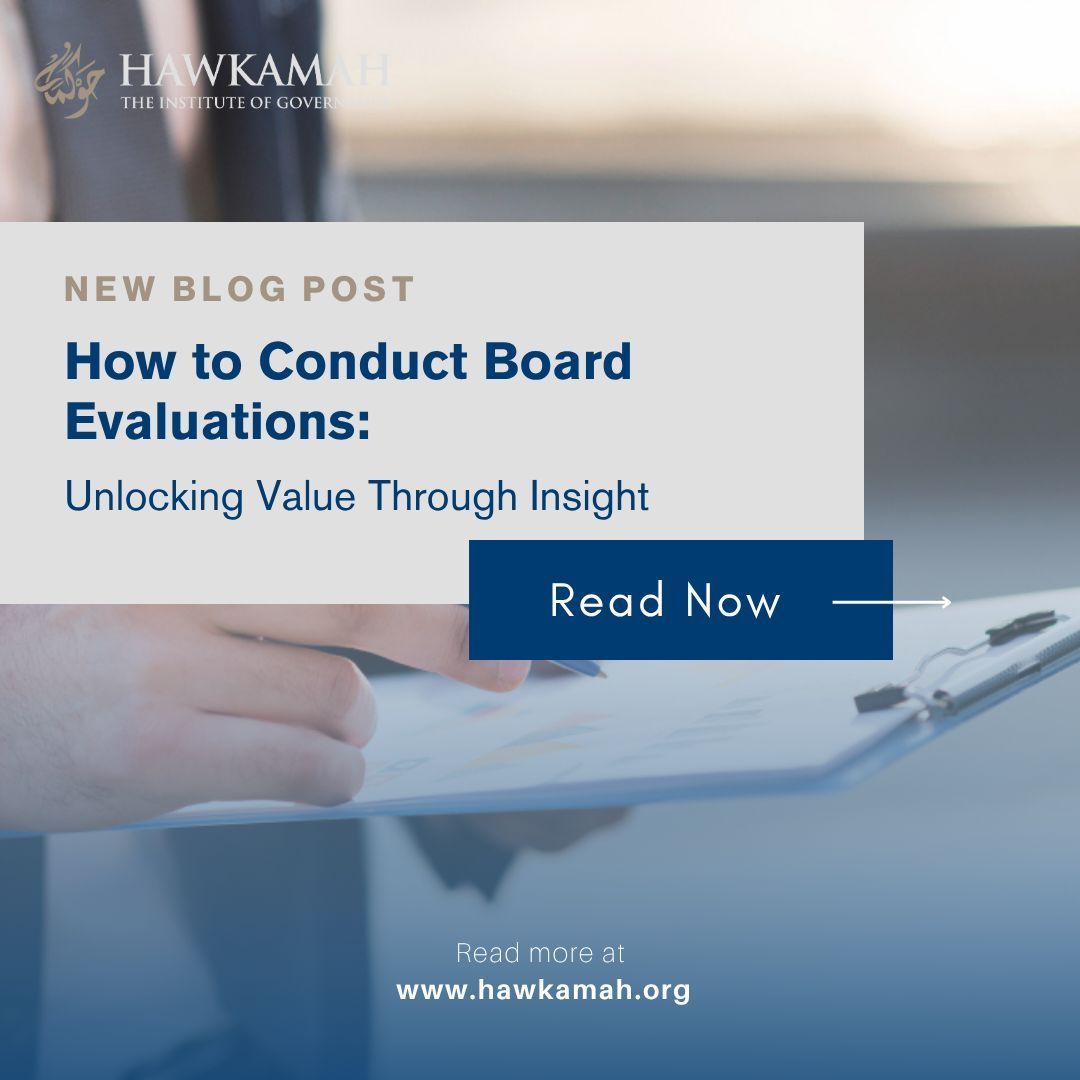 How Effective Are Your Board Evaluations?

A well-structured board evaluation goes beyond ticking boxes—it’s a strategic tool for enhancing governance and driving performance. 

Dive into our blog How to Conduct Board Evaluations: hawkamah.org/en/blog-detail…