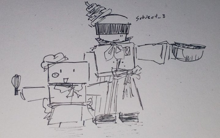 can people start drawing the old design of subject_3 and the current one together I think that would be nice

#partyexe