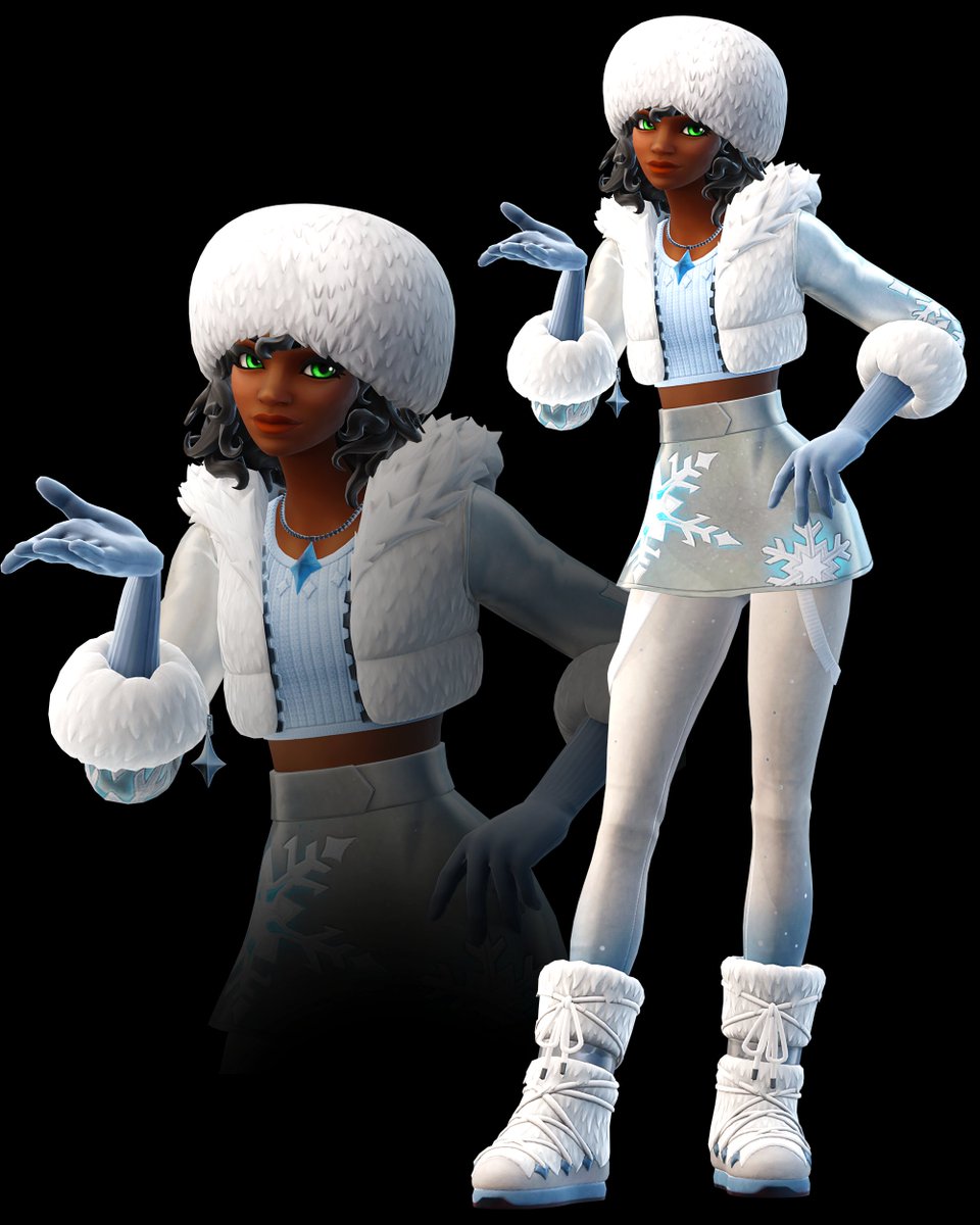 alpine lexa has a best friend who shops at the same clothing store as her #FortniteSeven #FortniteArt ❄️