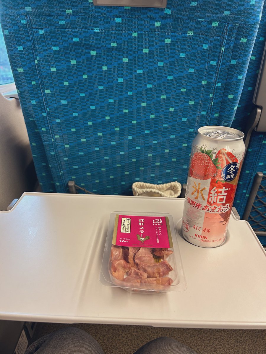 o3xugi's tweet photo. 平日昼間の新幹線でのむ酒の旨さよ
毎日これがいい https://t.co/TyoqlTaYlN
