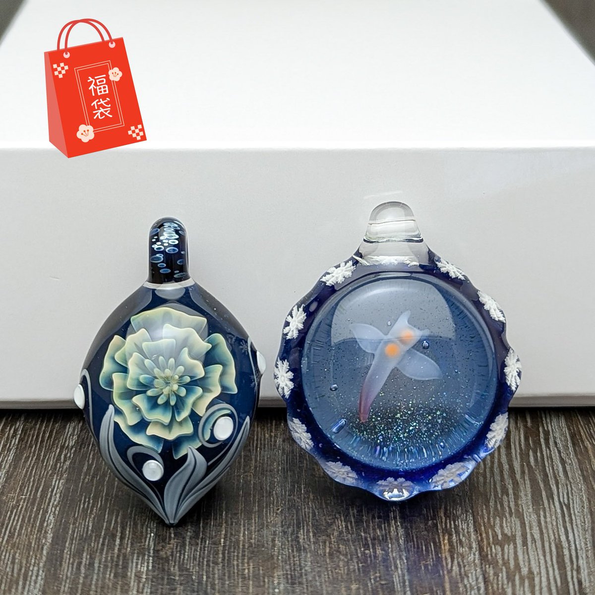 ガラス　オブジェ　ハンドメイド