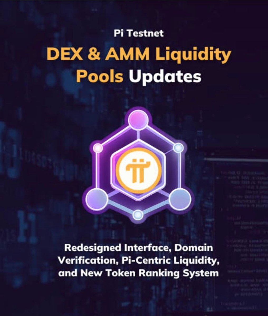 GCV clear 🔥💪
🌀 What is this?

Pi Network has improved its DEX and AMM features to make them more user-friendly and accessible. This is all happening on the testnet (the testing network), with gradual changes being implemented on the mainnet (the actual network).

📌 In simple