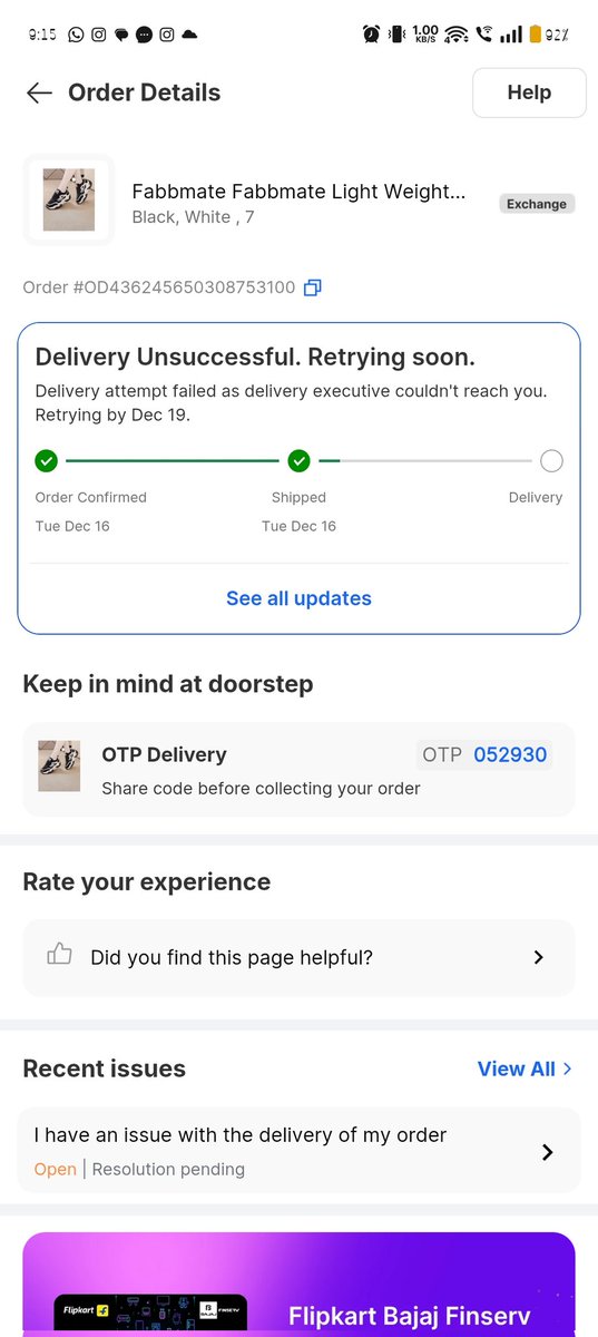 gupt_pulkit's tweet photo. Reporting @Flipkart for deceptive delivery practices. The agent confirmed he was at the gate, refused to pick up subsequent calls, and then filed a false "unsuccessful delivery" report. I have call logs as proof. Resolve this TODAY or I am filing a formal case with @consaff. https://t.co/USd9ADHevD