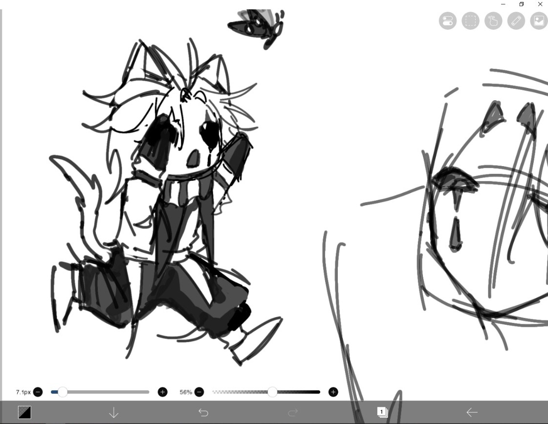 Crowfisch555's tweet photo. Wip Kitty pierrot again 

#pierrot #thefreakcircus #thefreakcircuspierrot https://t.co/YTLsfOTxEY