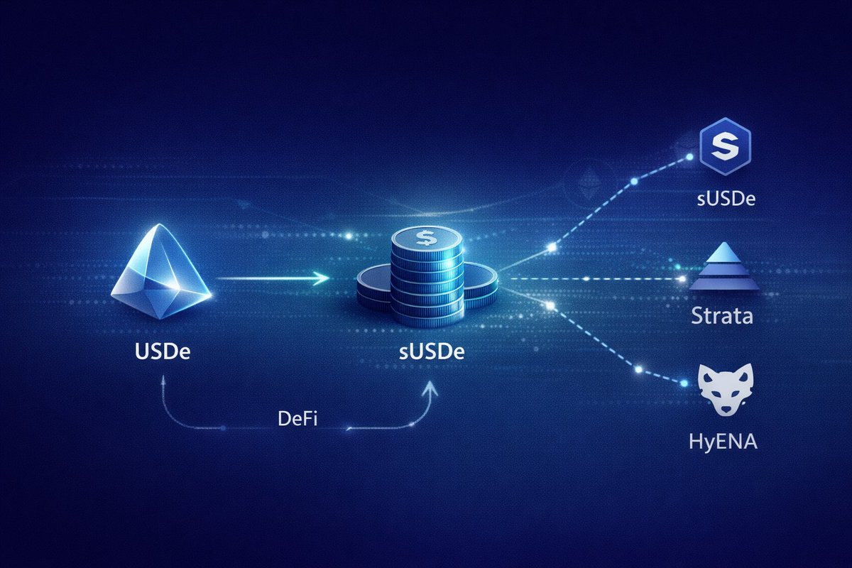 Inside Ethena’s Multi-Product Ecosystem

What’s becoming clear is how <a href="/ethena/"></a> products now compound real usage.

Today:

USDe supply sits above $8B, active across DeFi, CeFi, and multiple chains

$550M+ in rewards have been distributed across staking and ecosystem