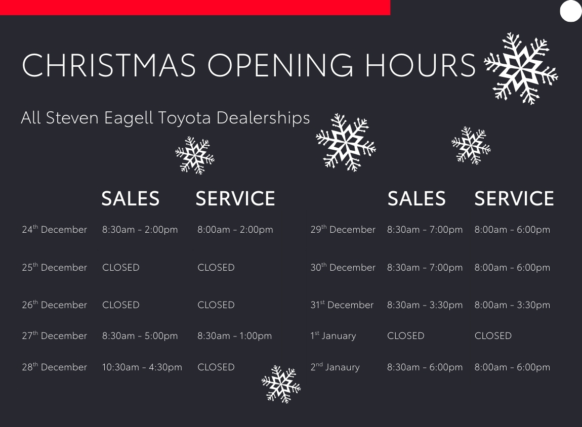 We look forward to welcoming you to our Centres this festive season 🎄 

Wishing you all a very Merry Christmas and a Happy New Year!